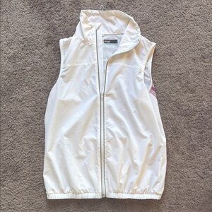Lija White Zip-Up Vest